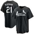 Tlead St. Louis Cardinals #21 Lars Nootbaar Player Black City Connect Home Limited Stitched Jerseys