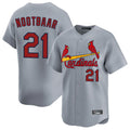 Tlead St. Louis Cardinals #21 Lars Nootbaar Player Gary Home Limited Stitched Jerseys
