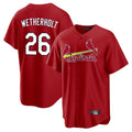 Tlead St. Louis Cardinals #26 JJ Wetherholt Player Red Home Game Stitched Jerseys
