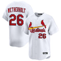 Tlead St. Louis Cardinals #26 JJ Wetherholt Player White Home Limited Stitched Jerseys