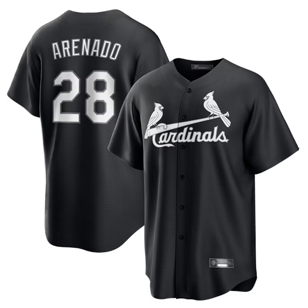 Tlead St. Louis Cardinals #28 Nolan Arenado Player Black City Connect Home Limited Stitched Jerseys