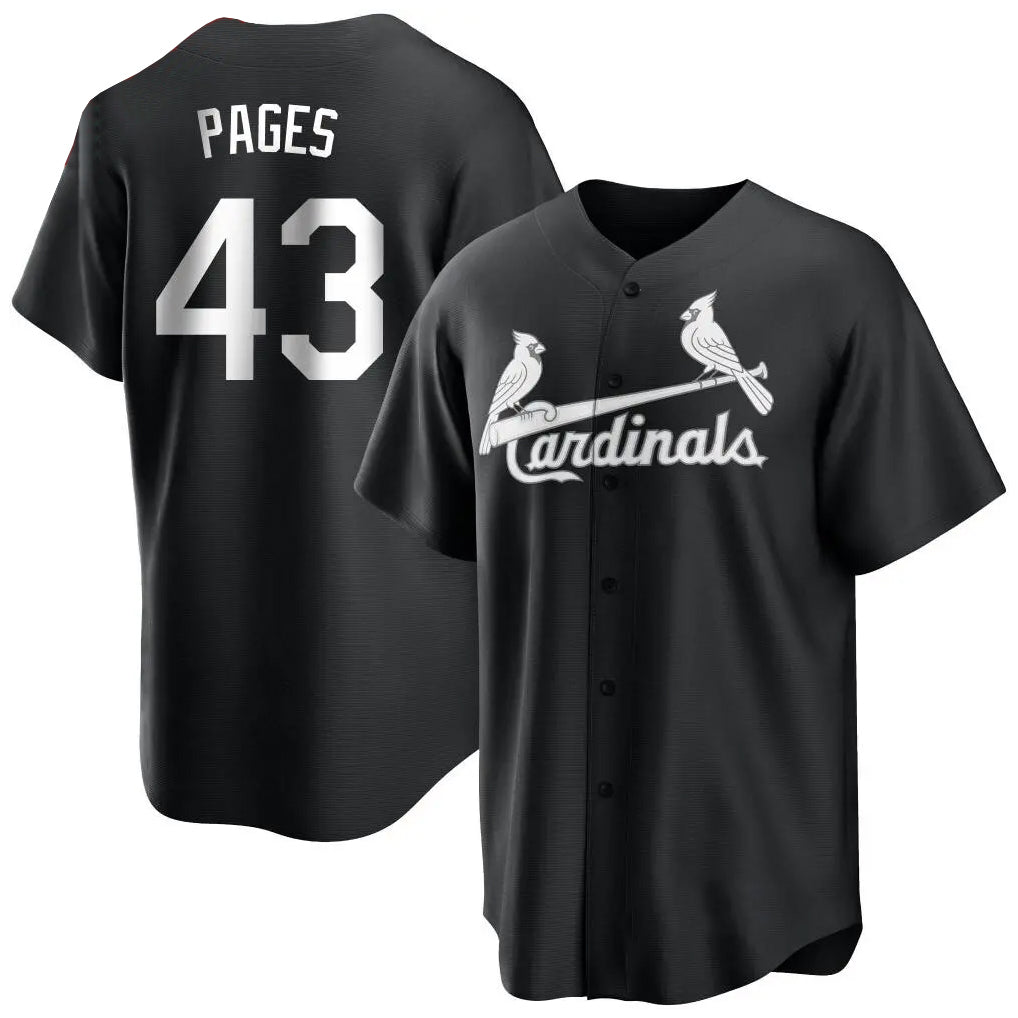 Tlead St. Louis Cardinals #43 Pedro Pages Player Black City Connect Home Limited Stitched Jerseys