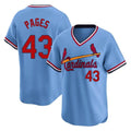 Tlead St. Louis Cardinals #43 Pedro Pages Player Light Blue City Connect Home T-shirt Stitched Jerseys