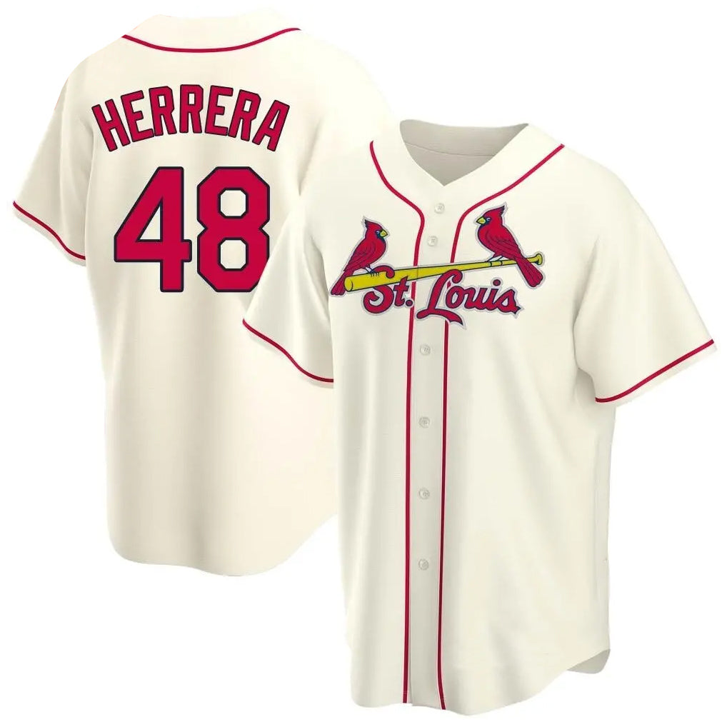 Tlead St. Louis Cardinals #48 Ivan Herrera Player Cream Home Game Stitched Jerseys