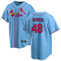 Tlead St. Louis Cardinals #48 Ivan Herrera Player Light Blue  Home Game Stitched Jerseys