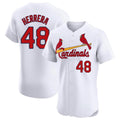 Tlead St. Louis Cardinals #48 Ivan Herrera Player White Home Limited Elite Stitched Jerseys