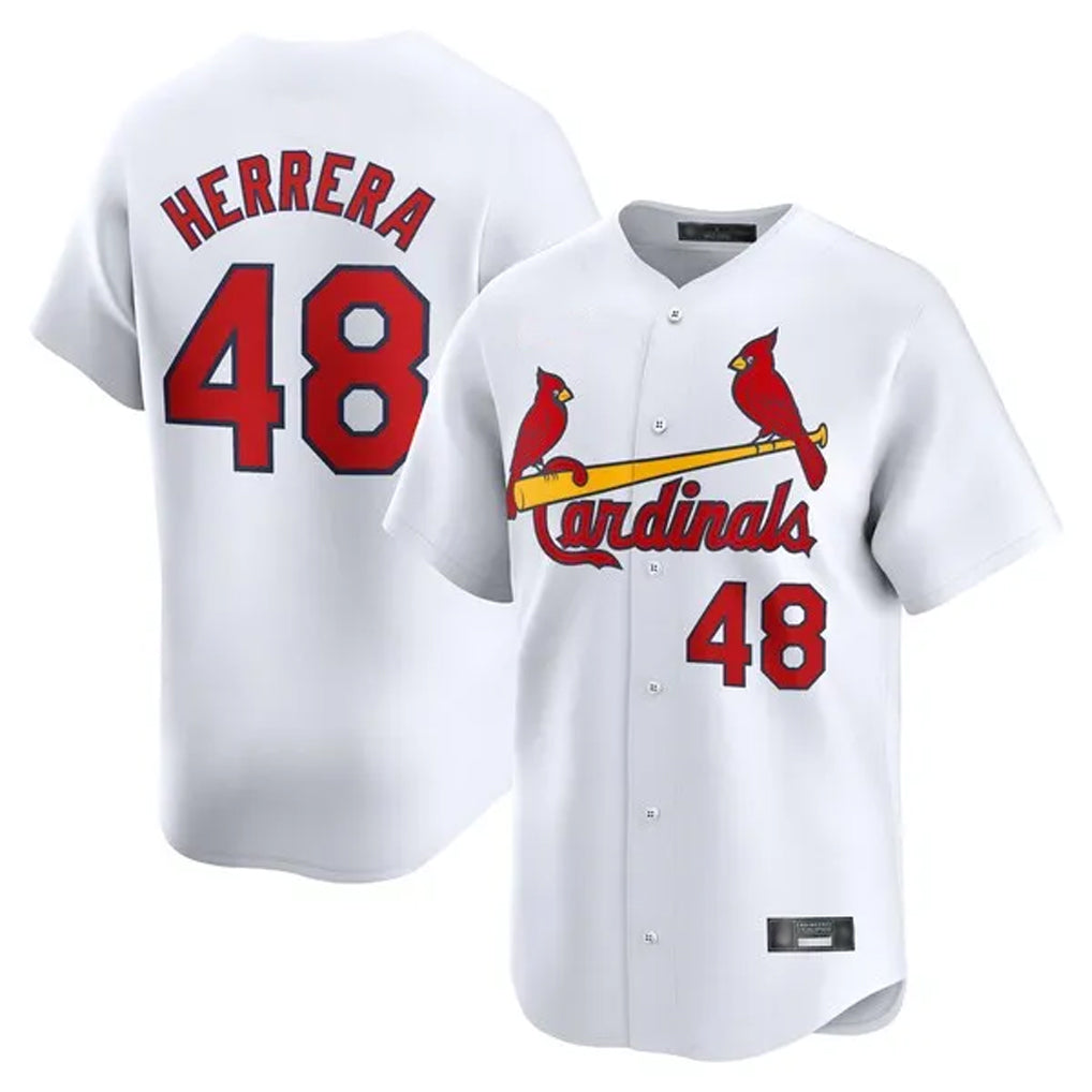 Tlead St. Louis Cardinals #48 Ivan Herrera Player White Home Limited Stitched Jerseys