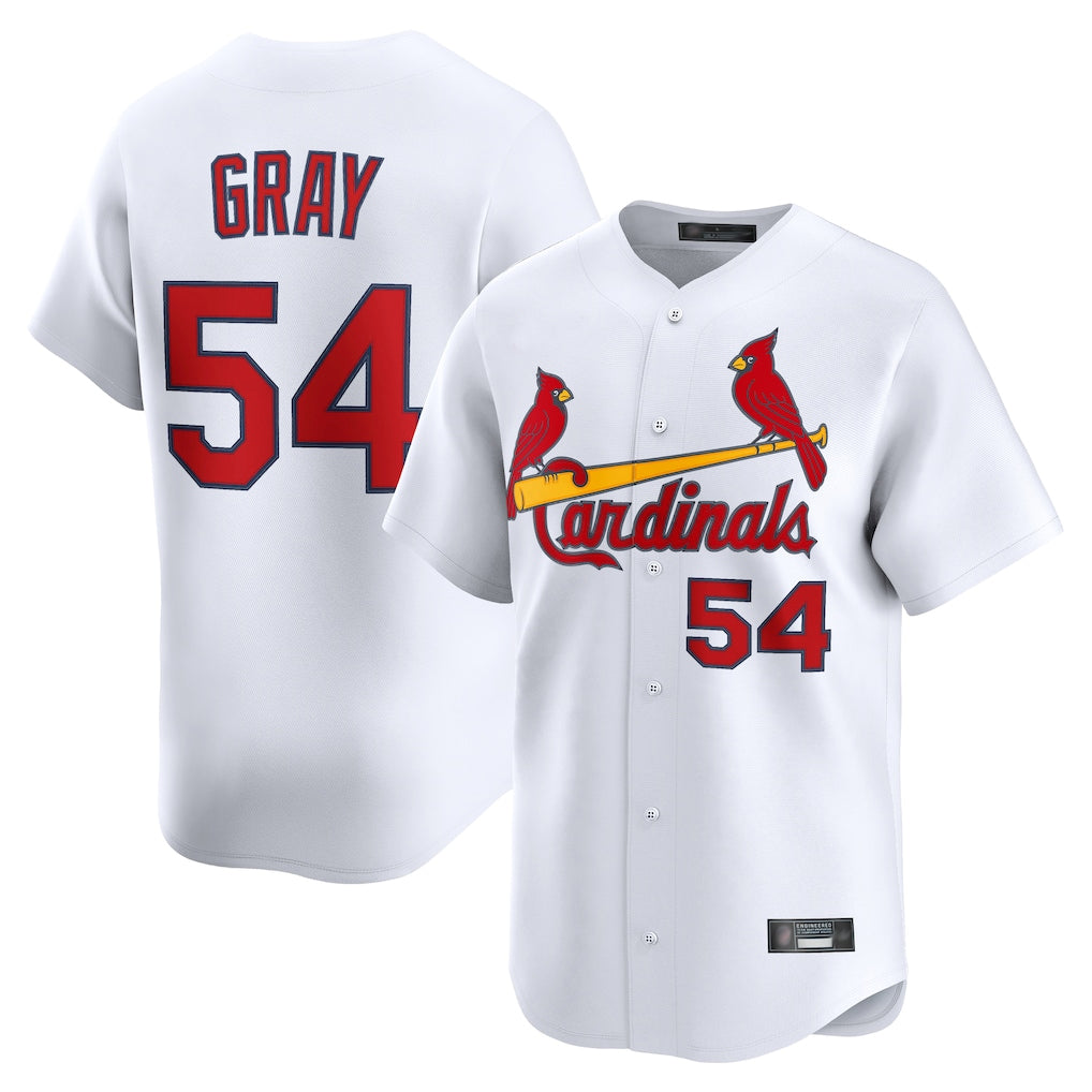 Tlead St. Louis Cardinals #54 Sonny Gray Player White Home Limited Stitched Jerseys