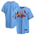 Tlead St. Louis Cardinals Blank Player Light Blue Home Limited Game Stitched Jerseys