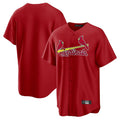Tlead St. Louis Cardinals Blank Player Red Home Game Stitched Jerseys