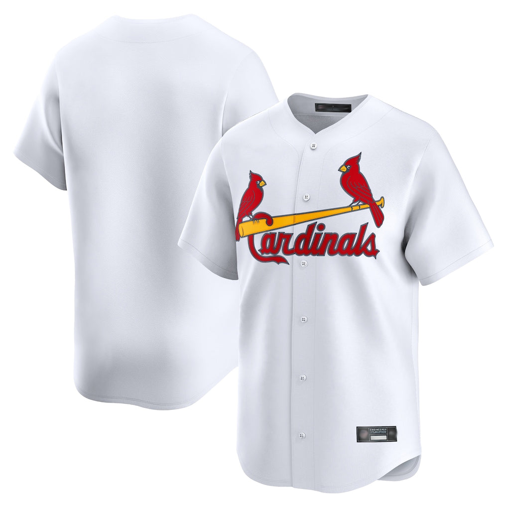 Tlead St. Louis Cardinals Blank Player White Home Limited Stitched Jerseys