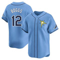 Tlead TB.Rays #12 Wade Boggs Player Light Blue Home Limited Stitched Jerseys