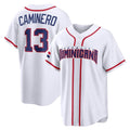 Tlead TB.Rays #13 Junior Caminero Player White 2026 World Classic Limited Stitched Jerseys