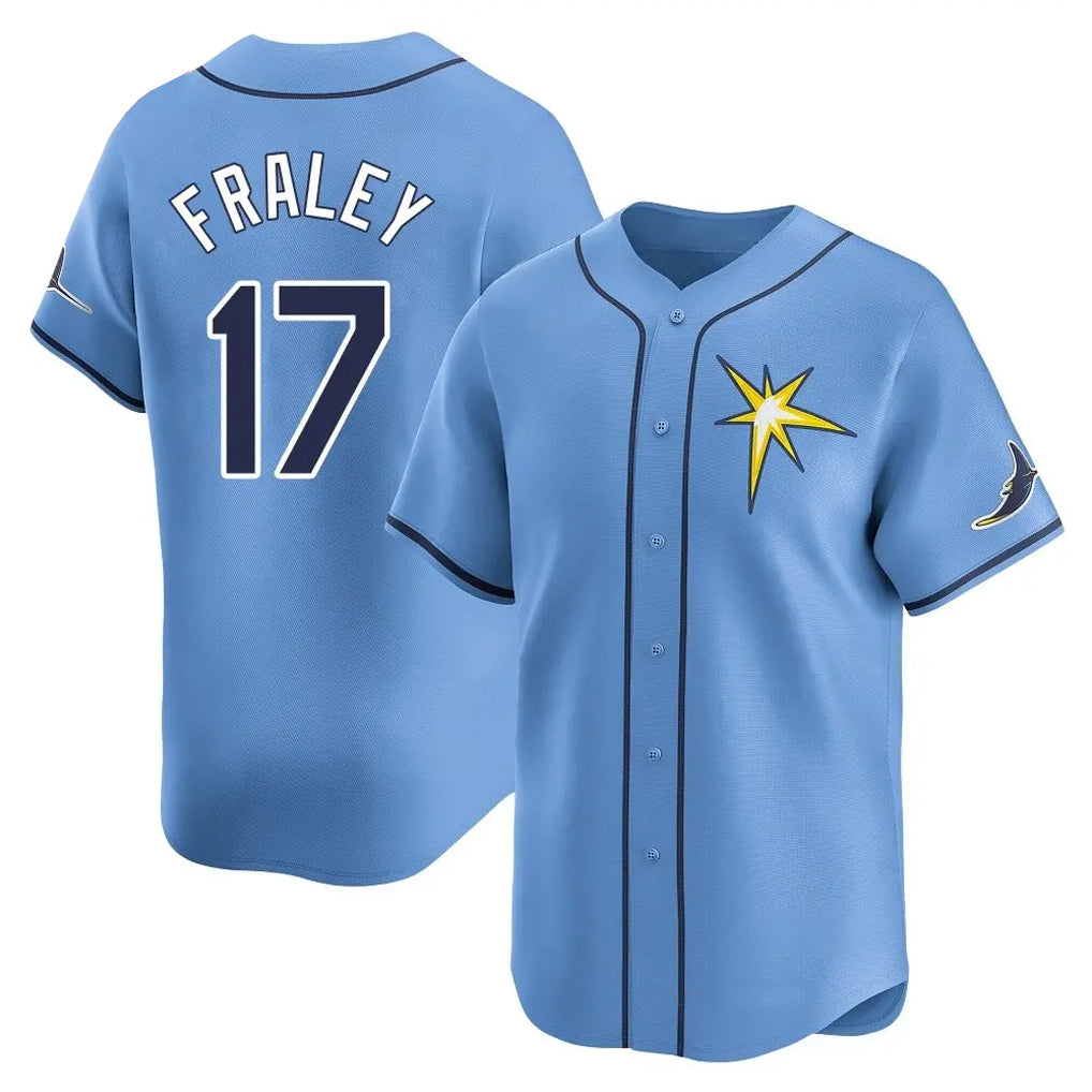 Tlead TB.Rays #17 Jake Fraley Player Light Blue Home Limited Stitched Jerseys