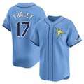 Tlead TB.Rays #17 Jake Fraley Player Light Blue Home Limited Stitched Jerseys