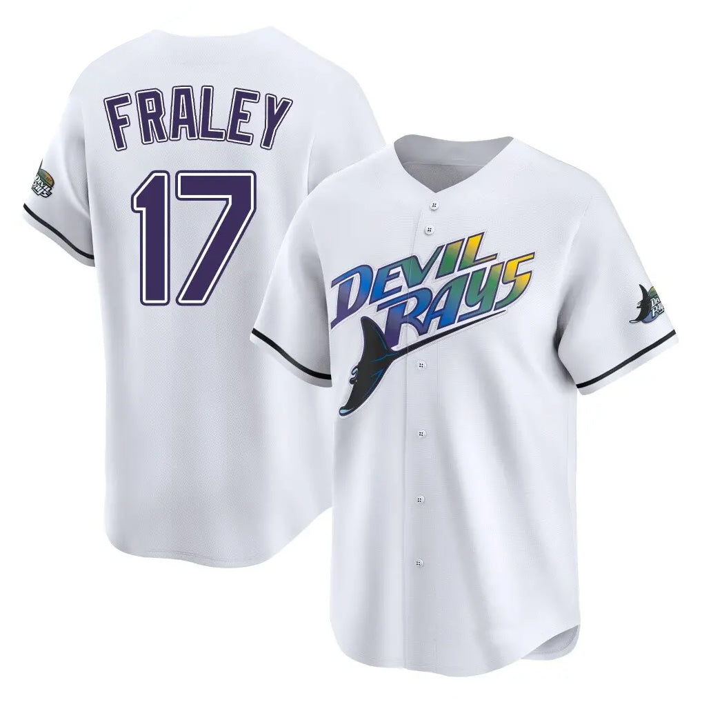 Tlead TB.Rays #17 Jake Fraley Player White City Connect Home Stitched Jerseys