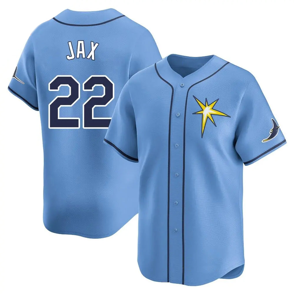 Tlead TB.Rays #22 Griffin Jax Player Light Blue Home Limited Stitched Jerseys