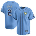 Tlead TB.Rays #2 Yandy Diaz Player Light Blue Home Limited Stitched Jerseys