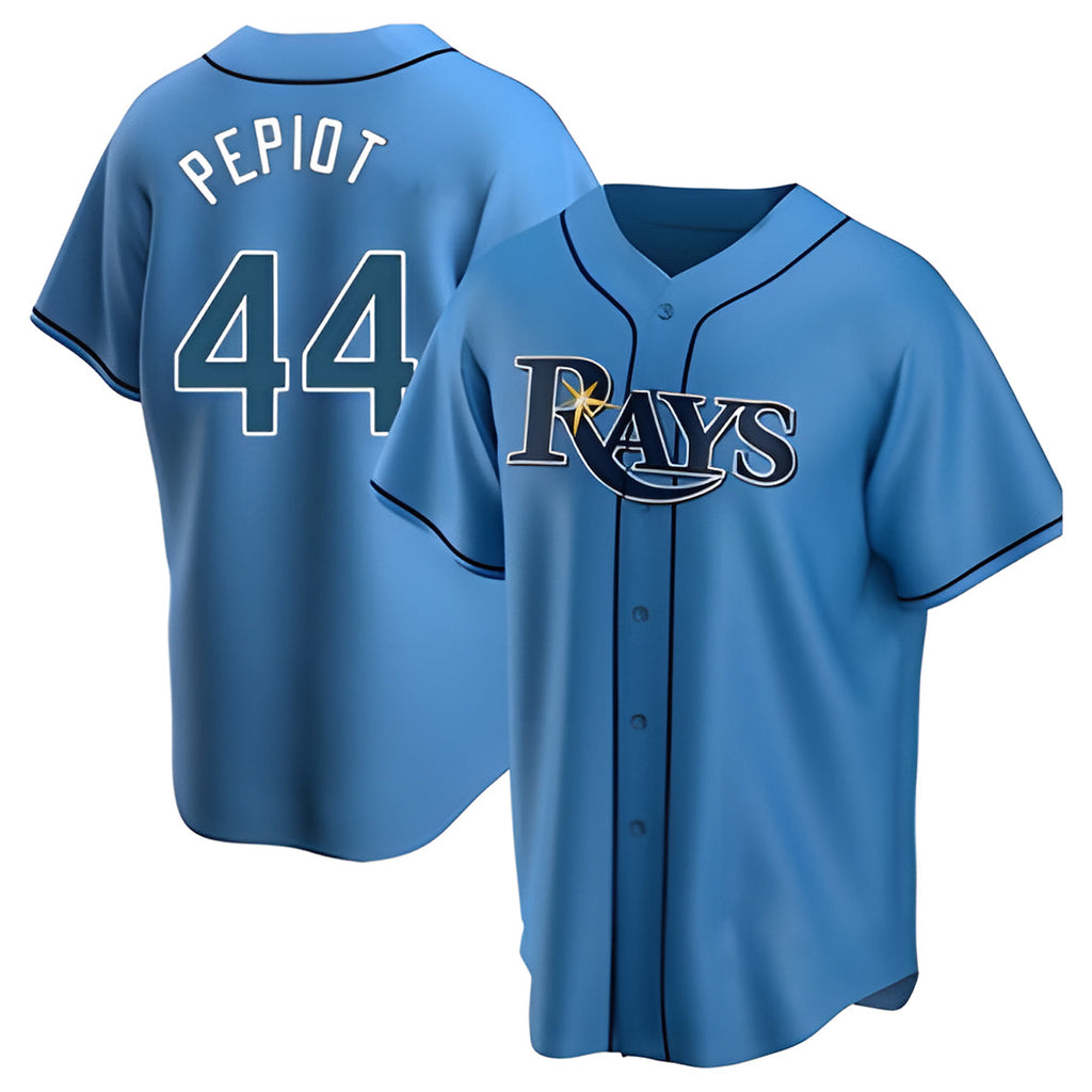 Tlead TB.Rays #44 Ryan Pepiot Player Light Blue Home Game Stitched Jerseys