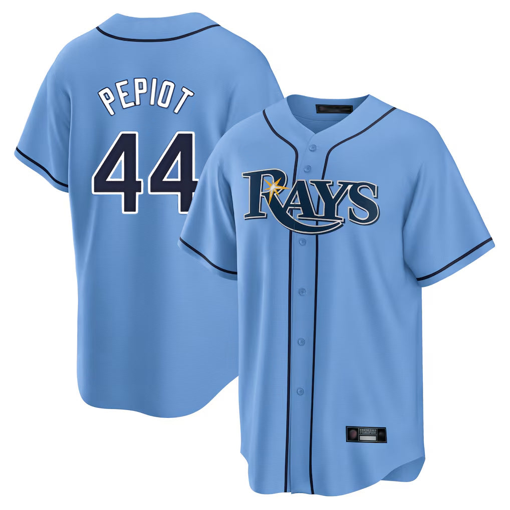 Tlead TB.Rays #44 Ryan Pepiot Player Light Blue Home Limited Stitched Jerseys