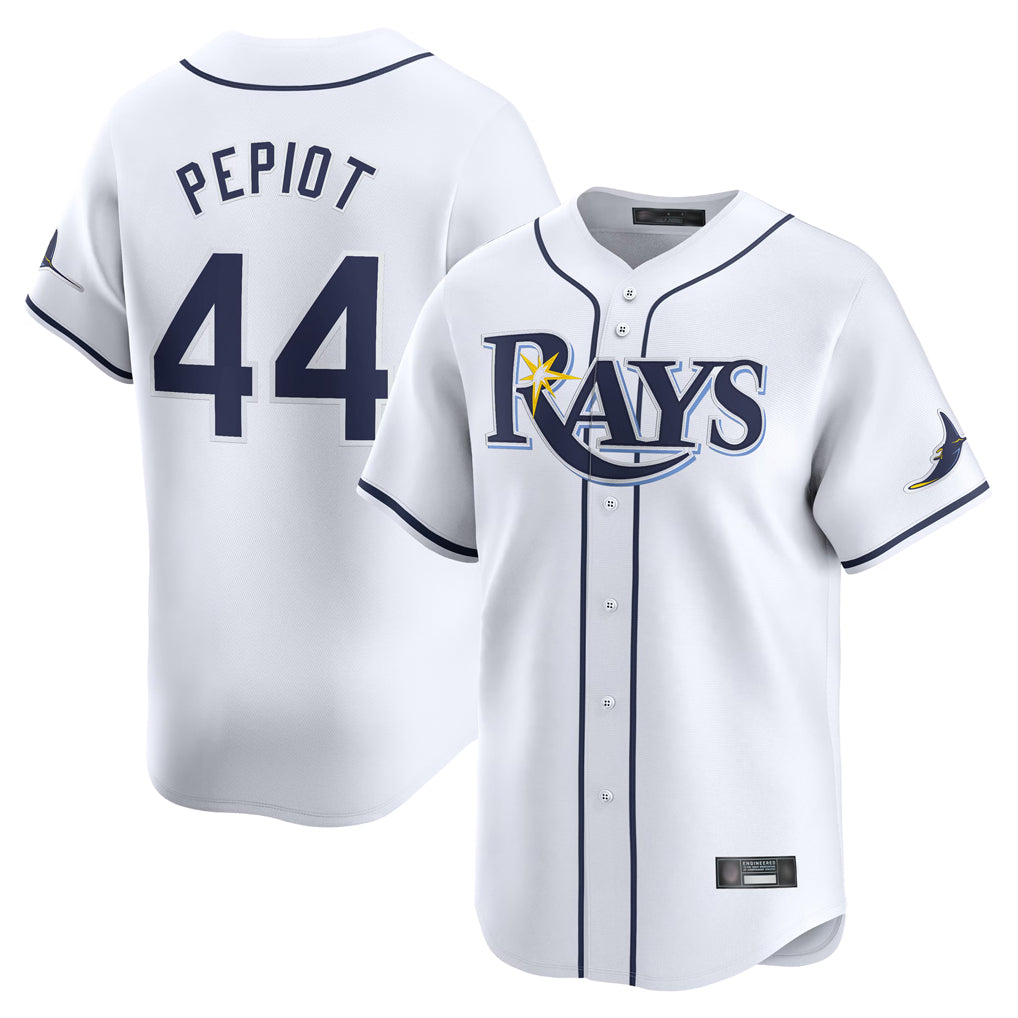 Tlead TB.Rays #44 Ryan Pepiot Player White Home Limited Stitched Jerseys