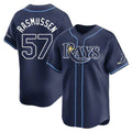 Tlead TB.Rays #57 Drew Rasmussen Player Navy Home Limited Stitched Jerseys