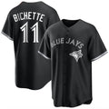 Tlead T.Blue Jays #11 Bo Bichette Player Black Home Game Stitched Jerseys