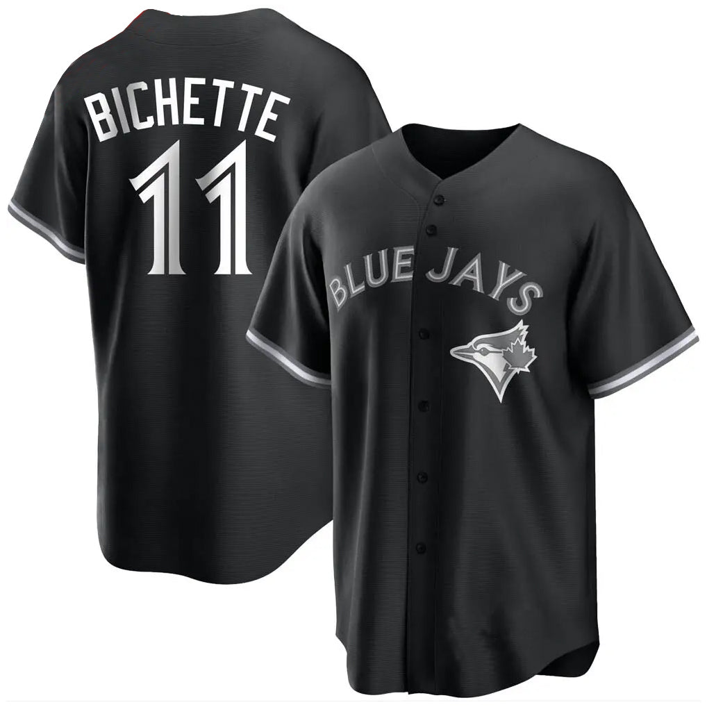 Tlead T.Blue Jays #11 Bo Bichette Player Black Home Game Stitched Jerseys