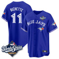 Tlead T.Blue Jays #11 Bo Bichette Player Blue 2025 World Series Rush Limited Stitched Jerseys