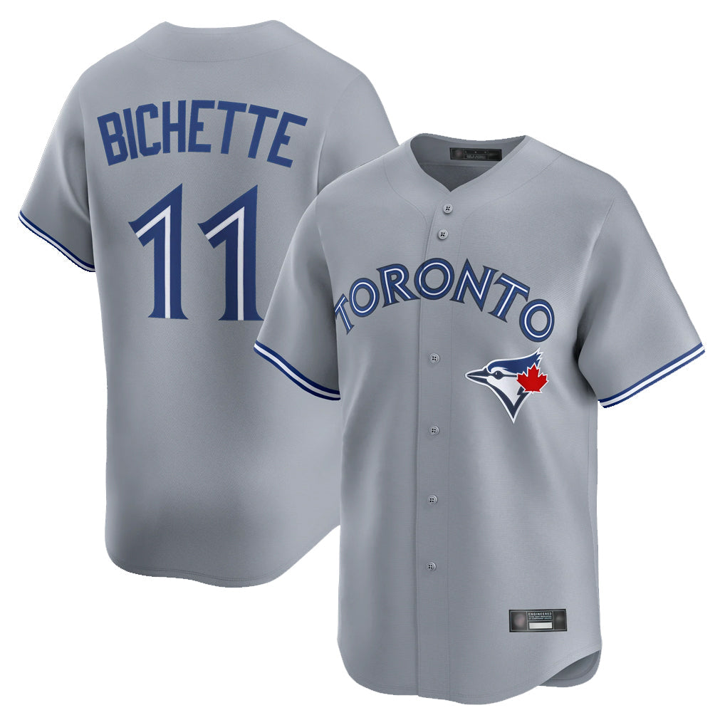 Tlead T.Blue Jays #11 Bo Bichette Player Gray Home Limited Stitched Jerseys