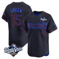 Tlead T.Blue Jays #15 Chad Green Player Black&Blue 2025 World Series City Connect Stitched Jerseys