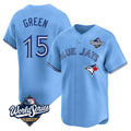 Tlead T.Blue Jays #15 Chad Green Player Blue 2025 World Series Game Stitched Jerseys