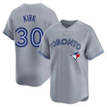 Tlead T.Blue Jays #30 Alejandro Kirk Player Gray Home Limited Stitched Jerseys