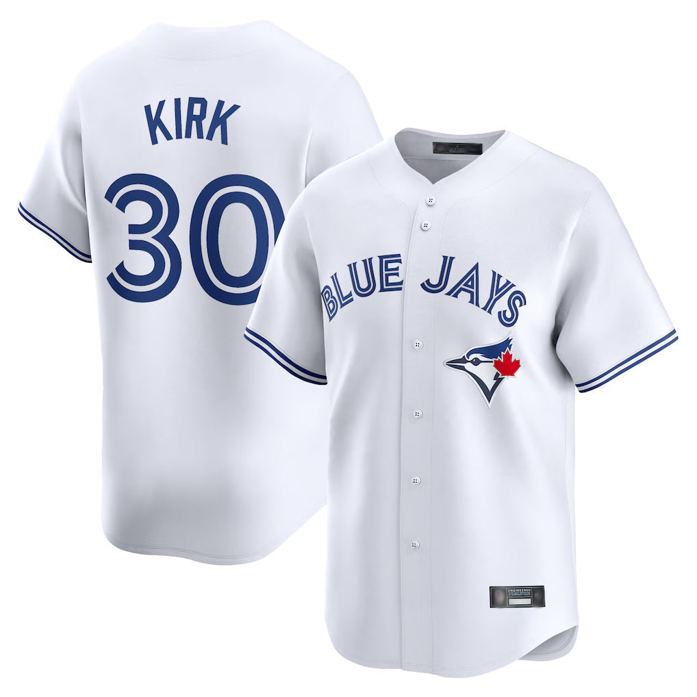 Tlead T.Blue Jays #30 Alejandro Kirk Player White Home Limited Stitched Jerseys