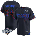 Tlead T.Blue Jays #34 Kevin Gausman Player Black 2025 World Series City Connect Stitched Jerseys