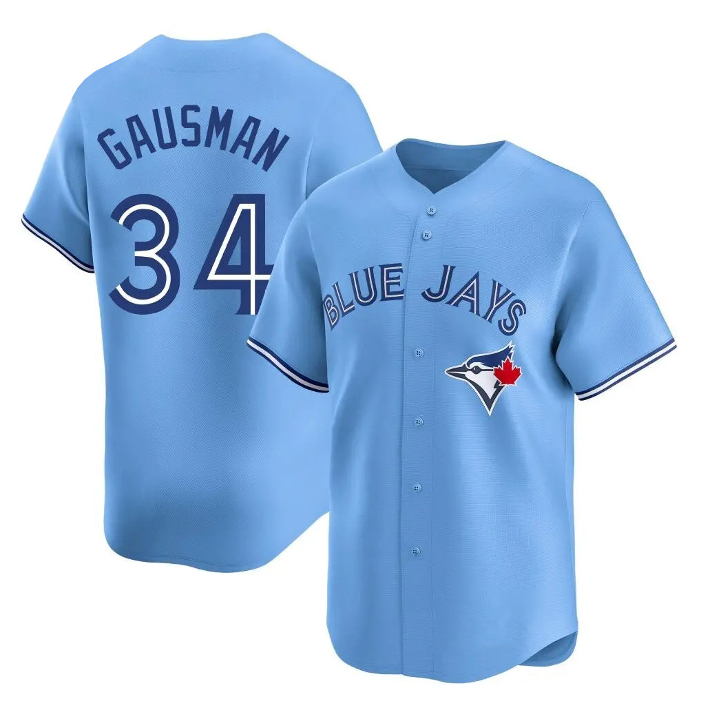 Tlead T.Blue Jays #34 Kevin Gausman Player Blue Home Limited Stitched Jerseys
