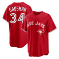 Tlead T.Blue Jays #34 Kevin Gausman Player Red Home Limited Stitched Jerseys