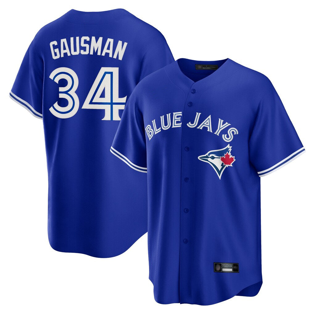 Tlead T.Blue Jays #34 Kevin Gausman Player Royal Alternate Replica Player Stitched Jerseys