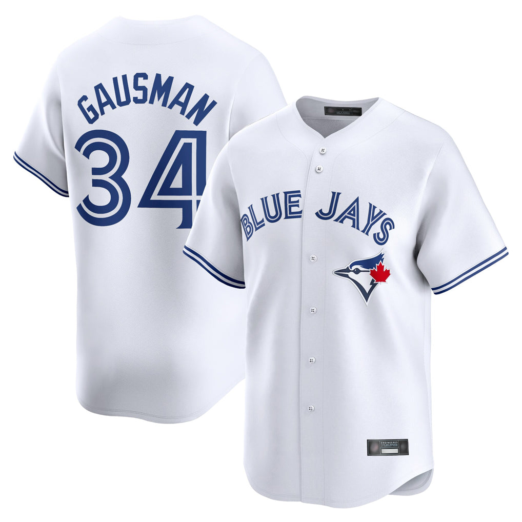 Tlead T.Blue Jays #34 Kevin Gausman Player White Home Limited Stitched Jerseys