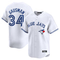 Tlead T.Blue Jays #34 Kevin Gausman Player White Home Limited Stitched Jerseys
