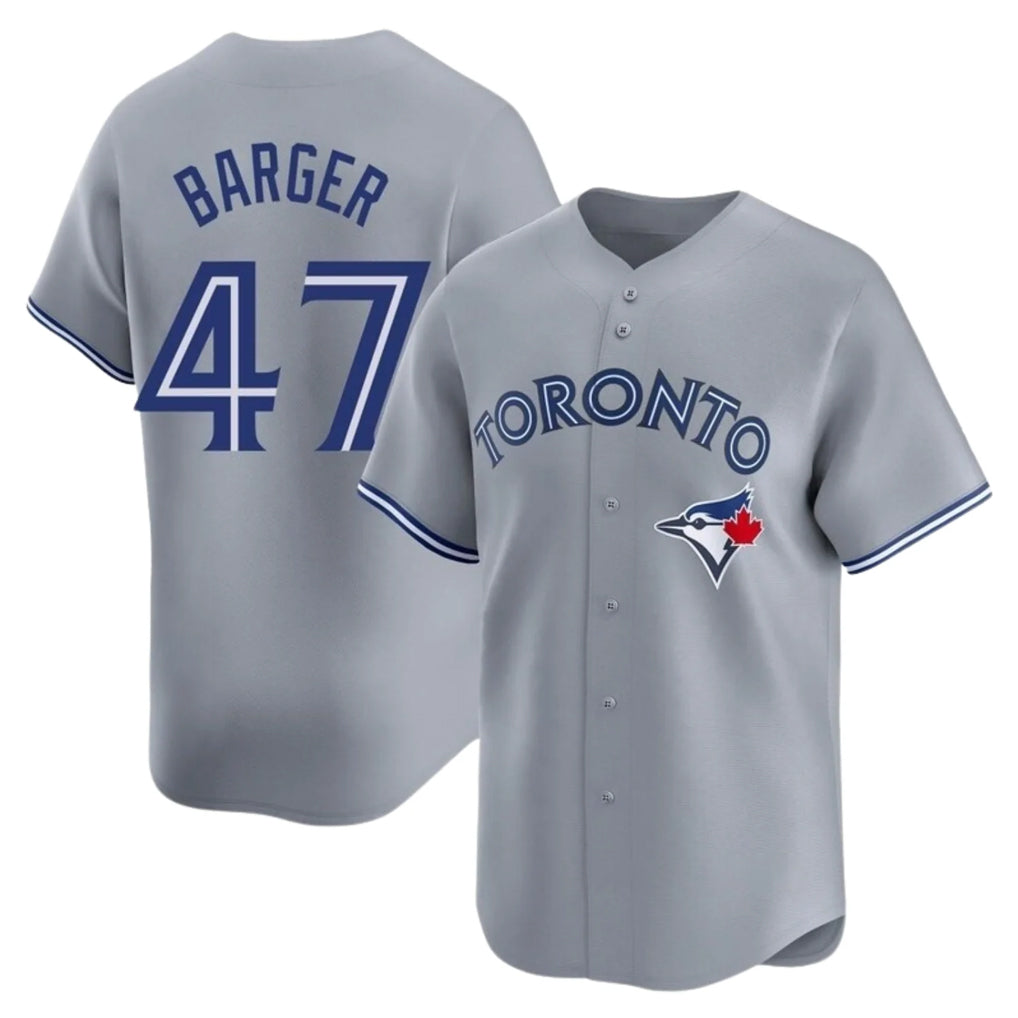 Tlead T.Blue Jays #47 Addison Barger Player Gray Replica Stitched Jerseys