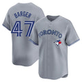 Tlead T.Blue Jays #47 Addison Barger Player Gray Replica Stitched Jerseys
