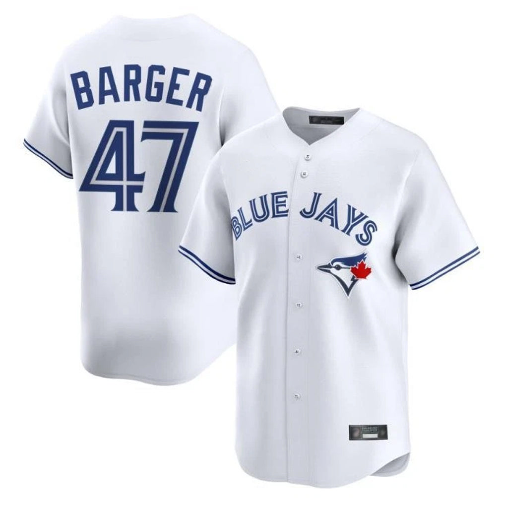 Tlead T.Blue Jays #47 Addison Barger Player White Home Limited Stitched Jerseys