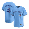 Tlead T.Blue Jays #4 George Springer Player Blue Home Game Stitched Jerseys
