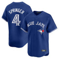 Tlead T.Blue Jays #4 George Springer Player Royal Home Limited Stitched Jerseys