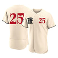 Tlead T.Rangers #25 Buddy Bell Player Cream Limited City Connect Stitched Jerseys
