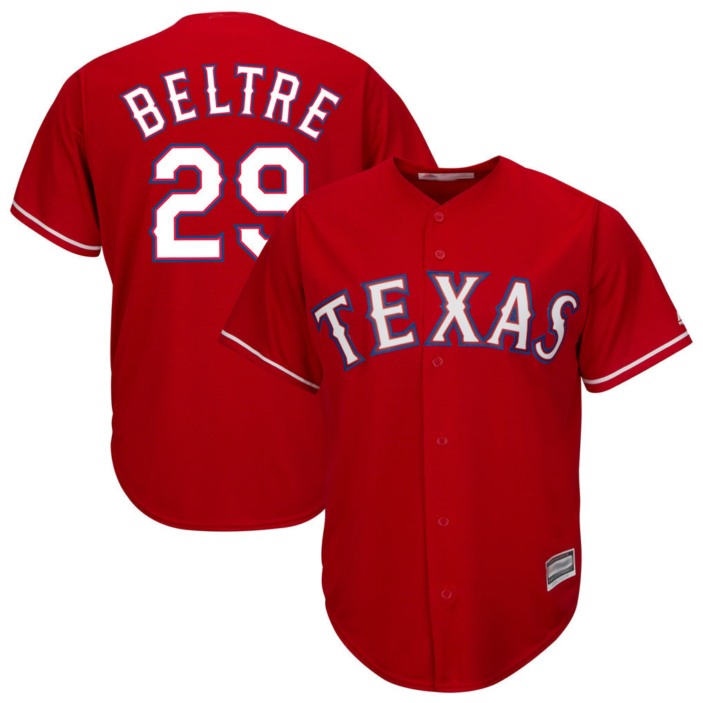 Tlead T.Rangers #29 Adrian Beltre Player Red Majestic Alternate Cool Stitched Jerseys