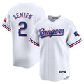 Tlead T.Rangers #2 Marcus Semien Player White Home Limited Stitched Jerseys