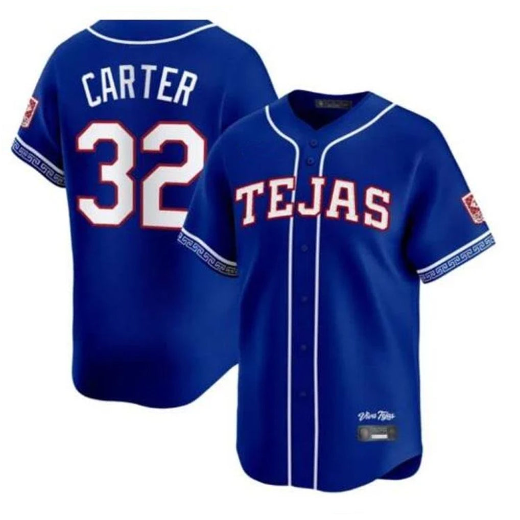 Tlead T.Rangers #32 Evan Carter Player Royal 2026 City Connect Premier Stitched Jerseys