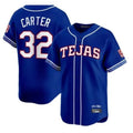 Tlead T.Rangers #32 Evan Carter Player Royal 2026 City Connect Premier Stitched Jerseys